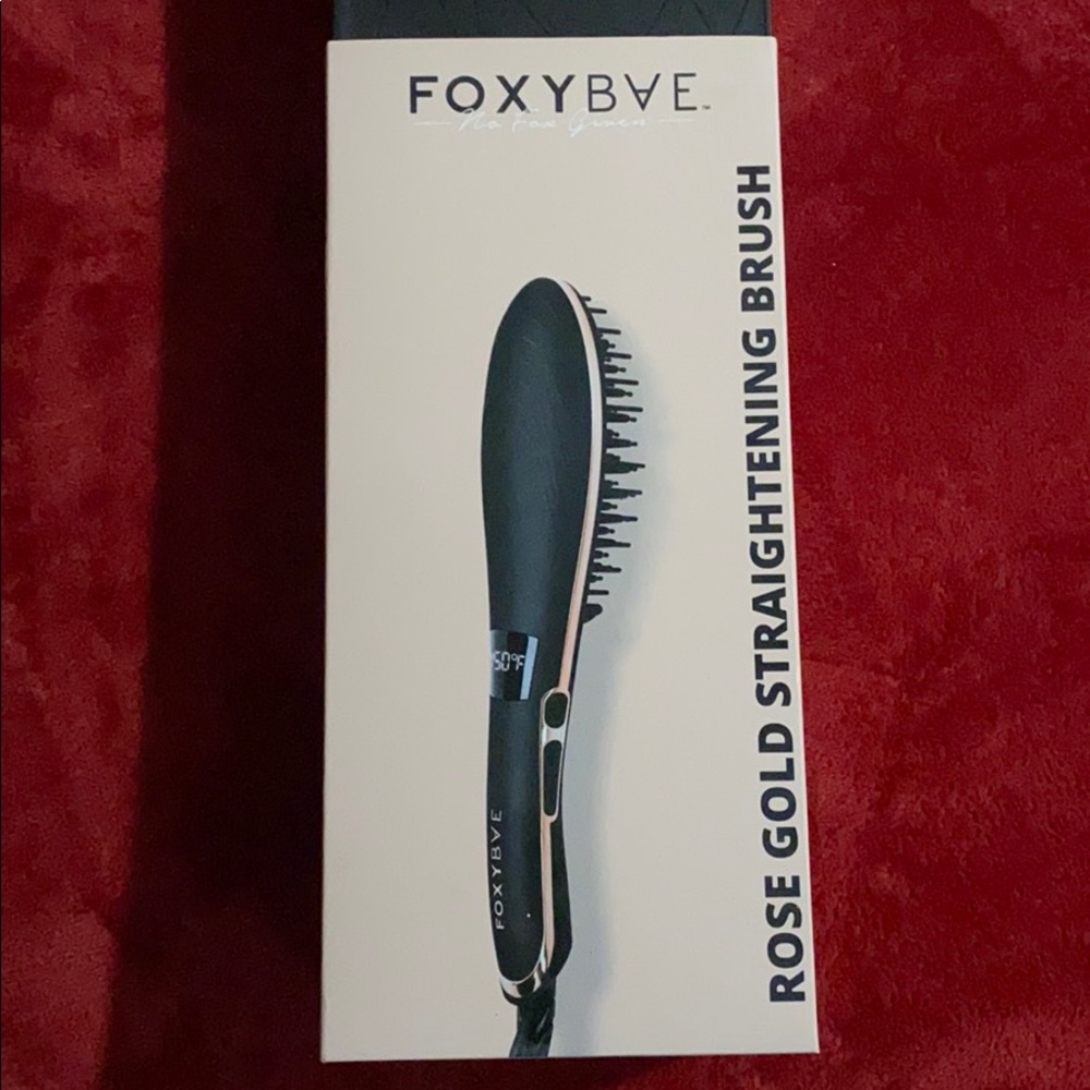 Hair straighting brush